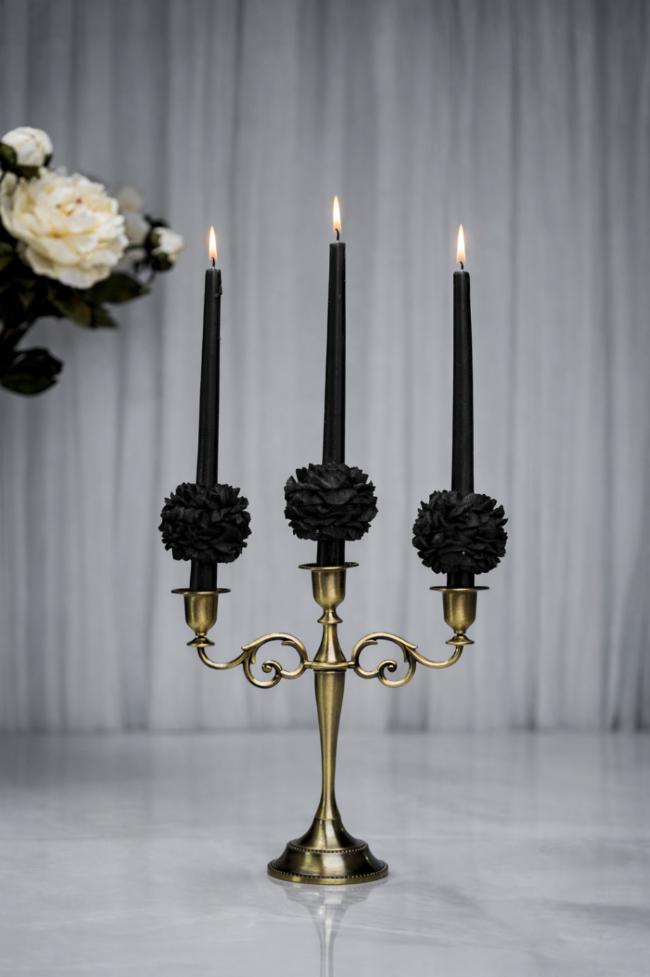 CandleBlooms candle holder in warm matte finish